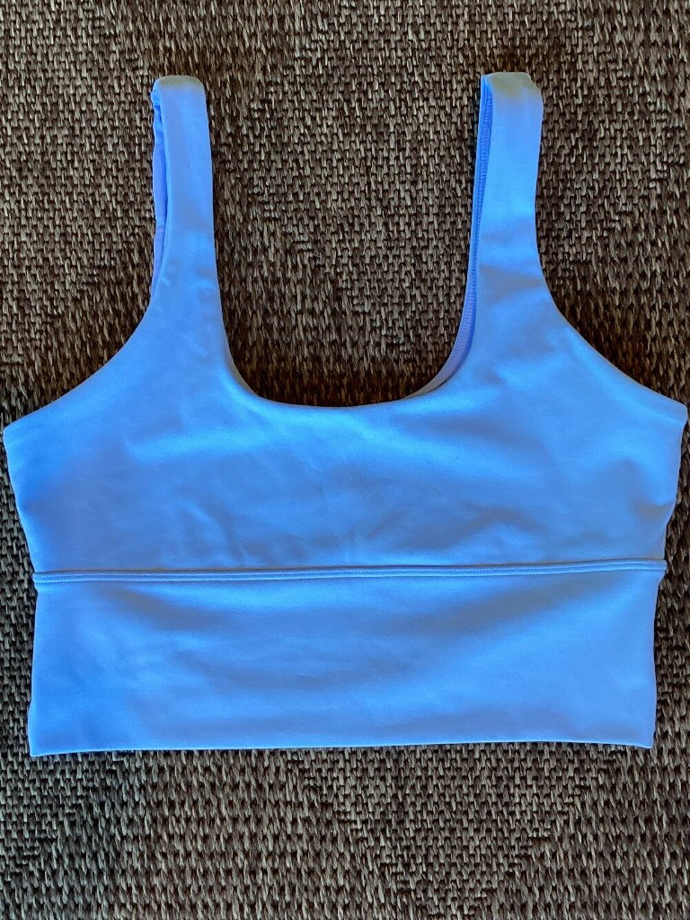 White Fox Light Blue Sports Bra - Medium